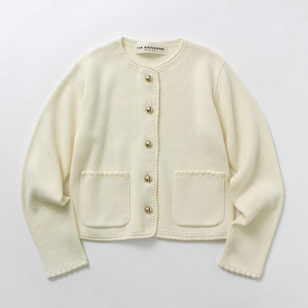 SHINZONE（シンゾーン） ブークレ ニット ジャケット 25SMSNI09
