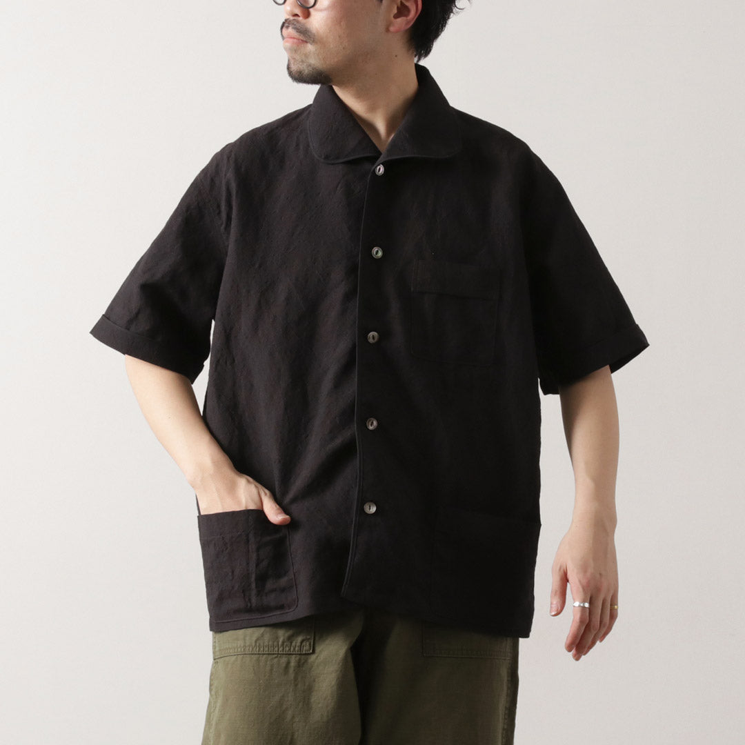 FUJITO（フジト） リネン/ウール トロピカル パジャマシャツ / メンズ