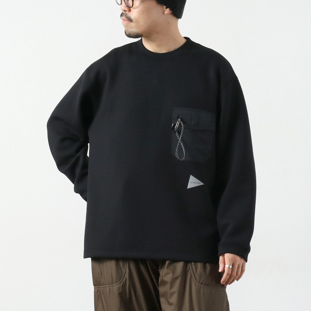 AND WANDER（アンドワンダー） エアリーウォーム プルオーバー