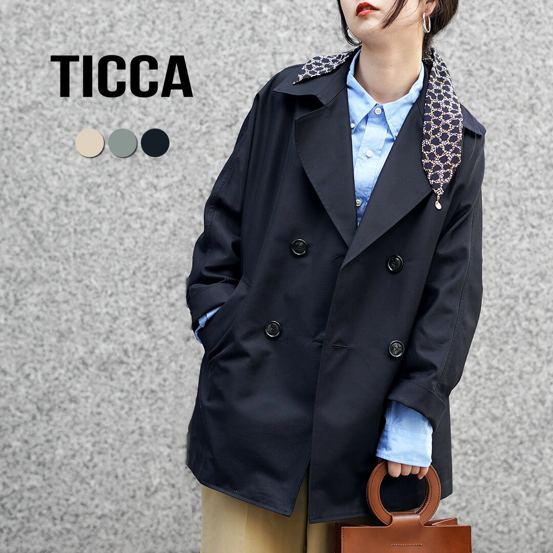 TICCA（ティッカ） Mini テント トレンチコート 日本製 / レディース