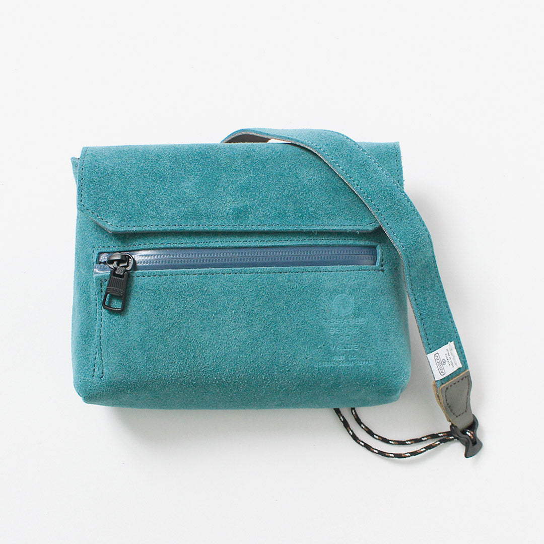 AS2OV（アッソブ） 撥水スエード サコッシュ ウォレット / メンズ