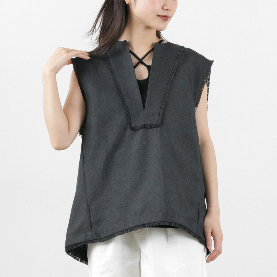 70％OFF】CHIGNON（シニヨン） リネンライク フリンジ ベスト｜ROCOCO