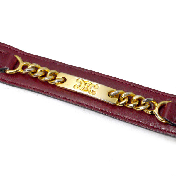 OLD CELINE チェーンデザイン マカダムベルト（ボルドー） – Vintage