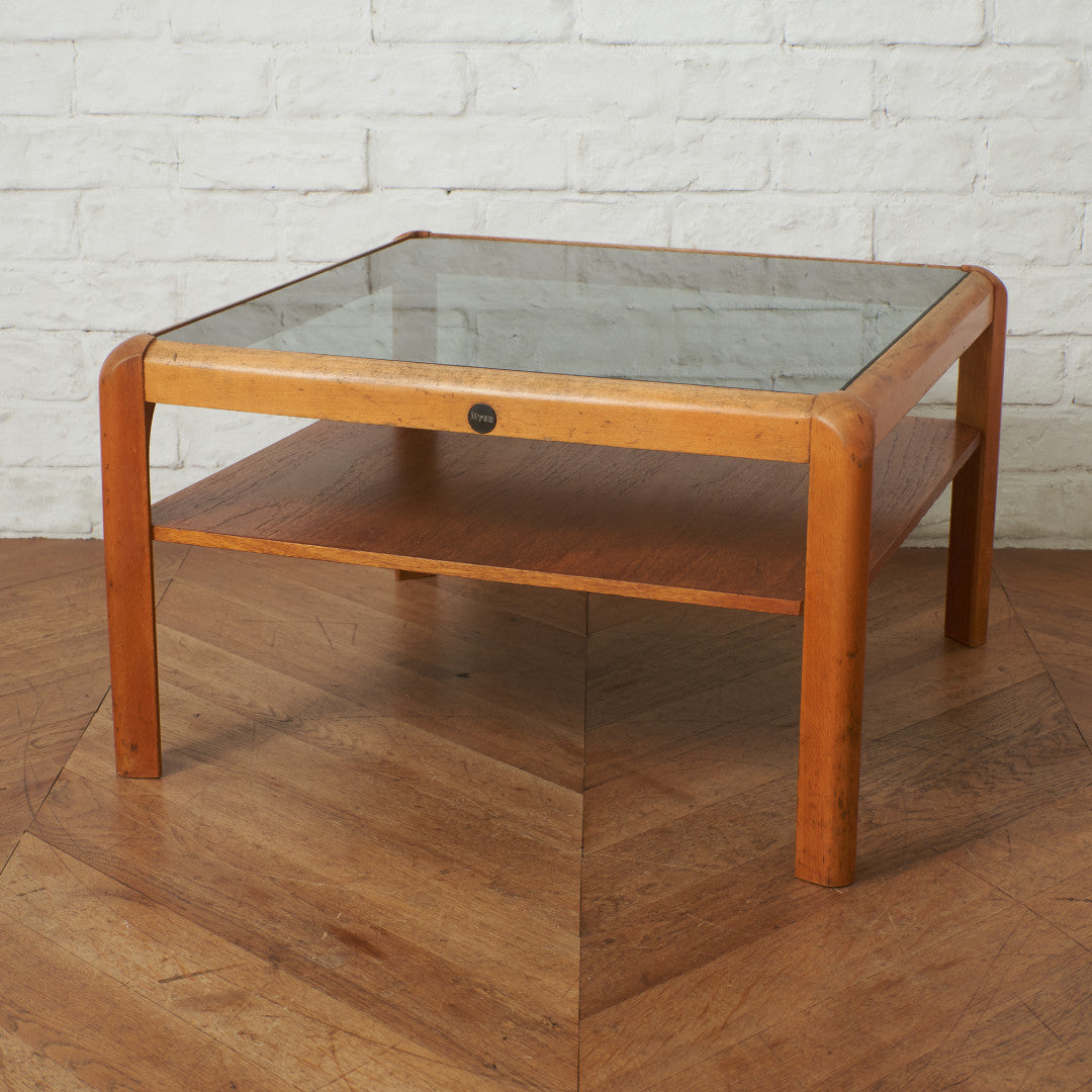 ヴィンテージ スモークガラストップ コーヒーテーブル｜メイヤー myer