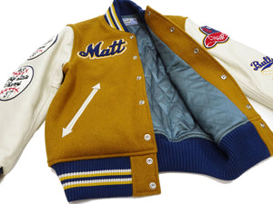 Whitesville Varsity Jacket Men's Letterman Jacket Melton x Leather