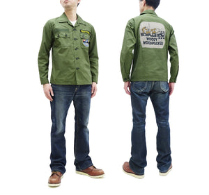 TOYS McCOY Utility Shirt Men's Custom Patched Printed Long Sleeve