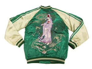 Satori Script Japanese Souvenir Jacket Guanyin Men's Sukajan GSJR