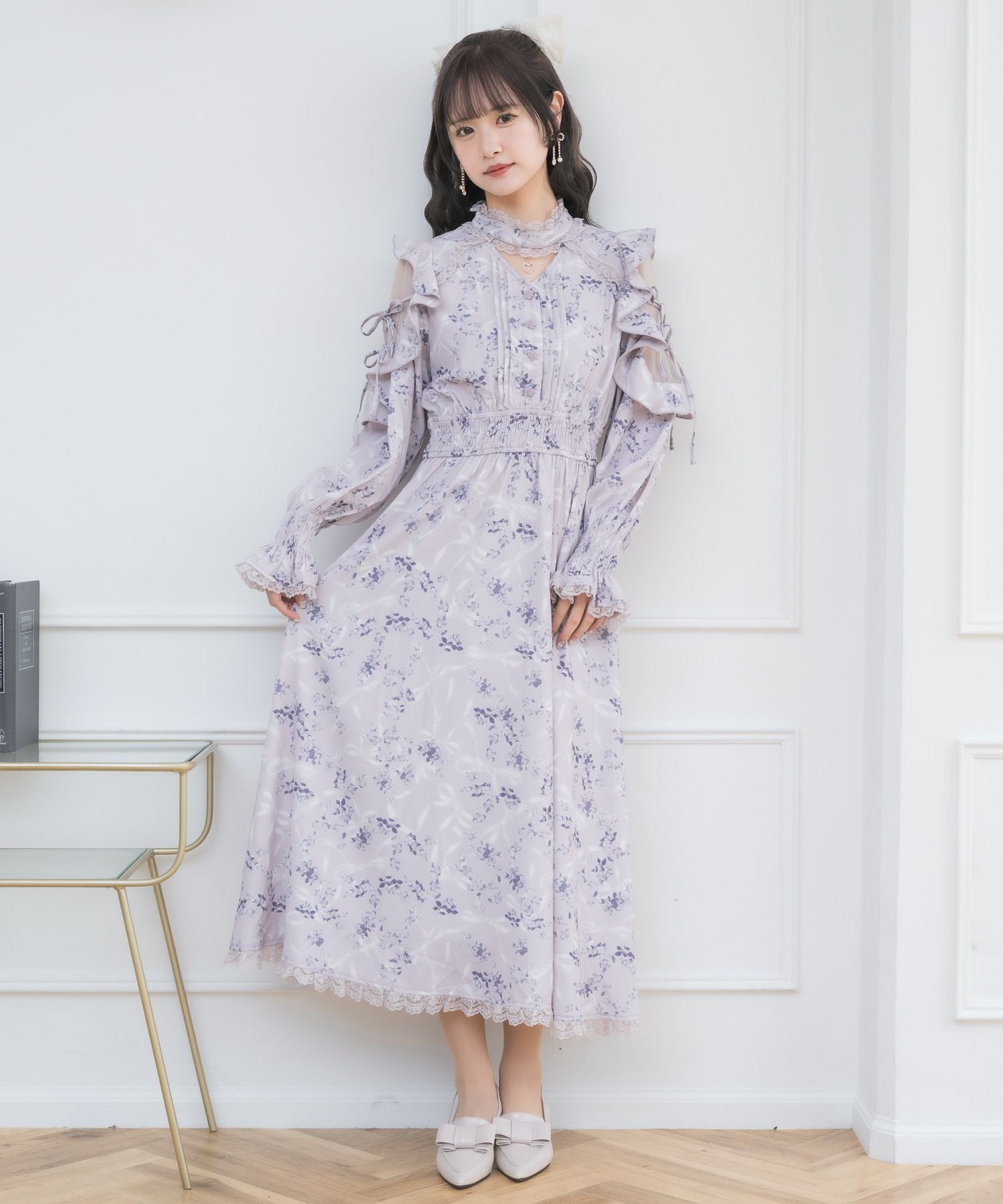 オリジナルローズリボンロングワンピース | Rlab store