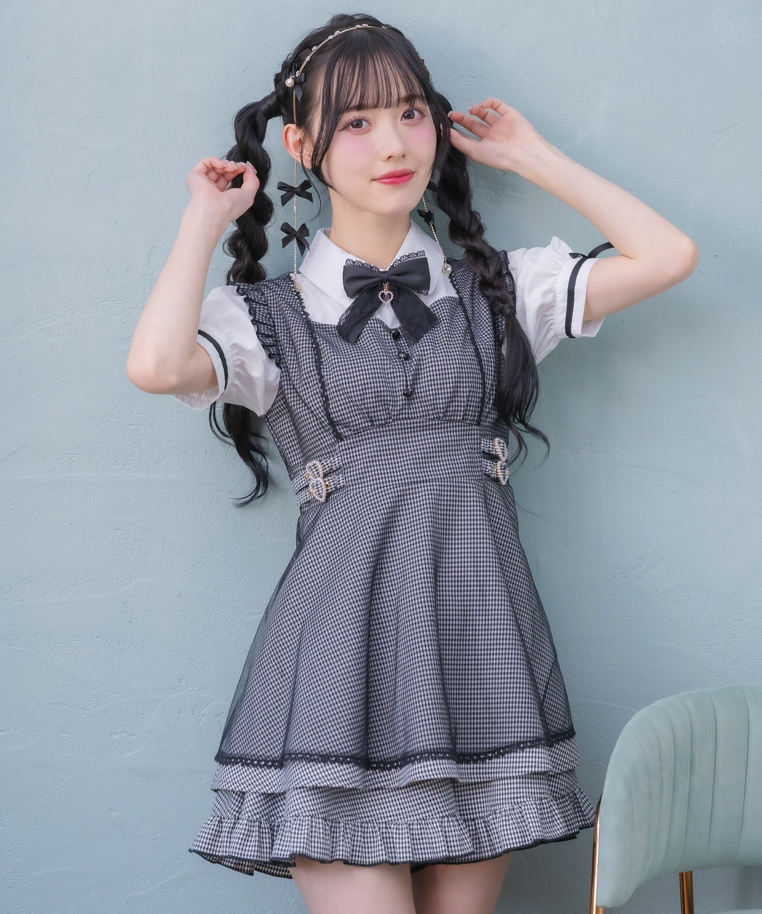 リボン付チェーンカチューシャ | Rlab store