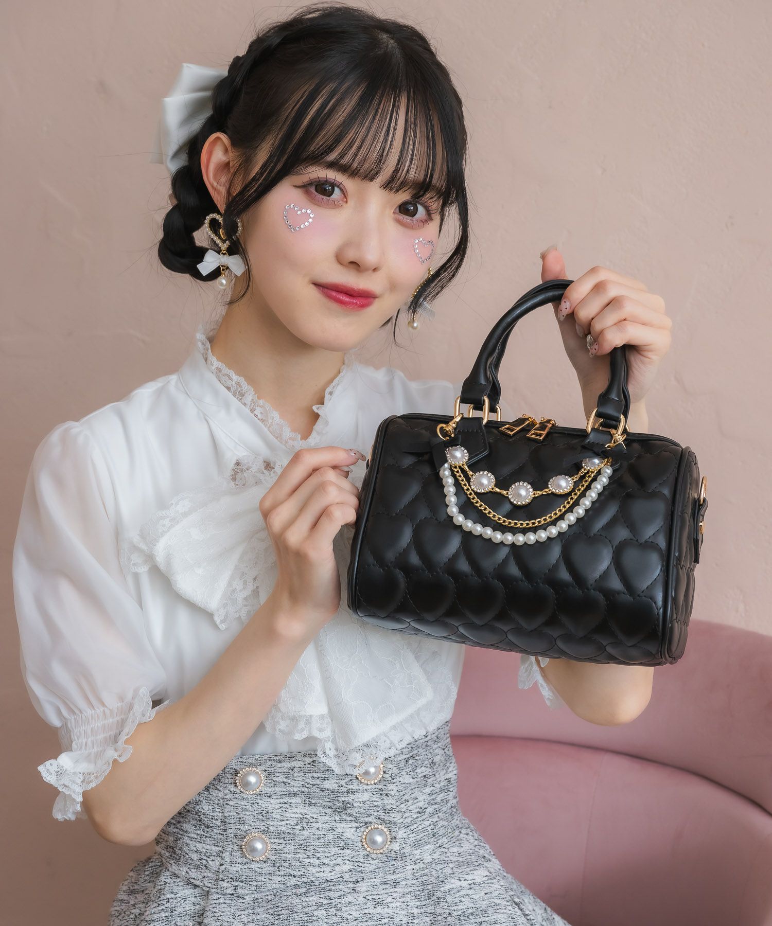 ハートキルティングチェーンBAG | Rlab store