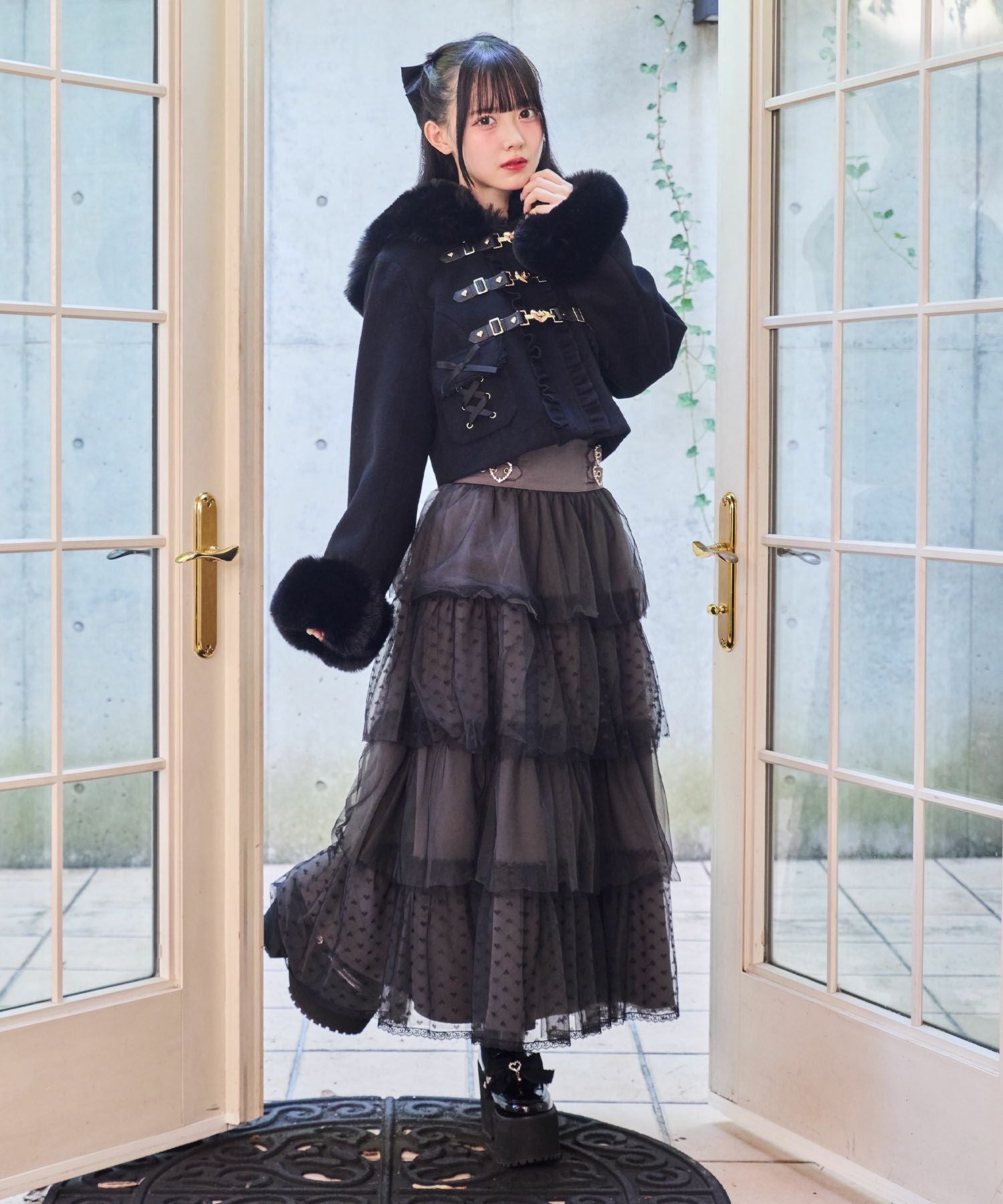 ハートバックルショートコート | Rlab store