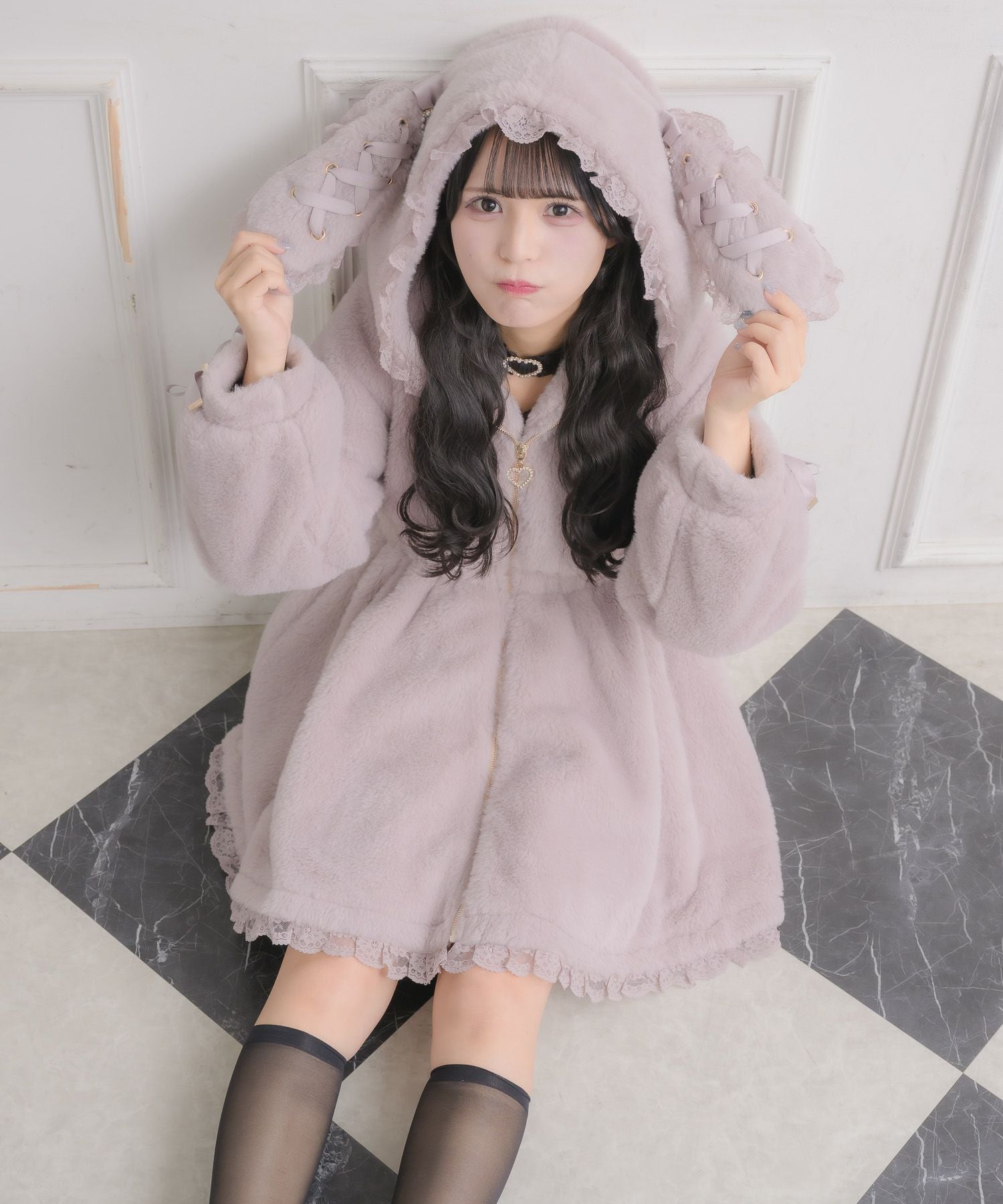 うさ耳ファーコート | Rlab store