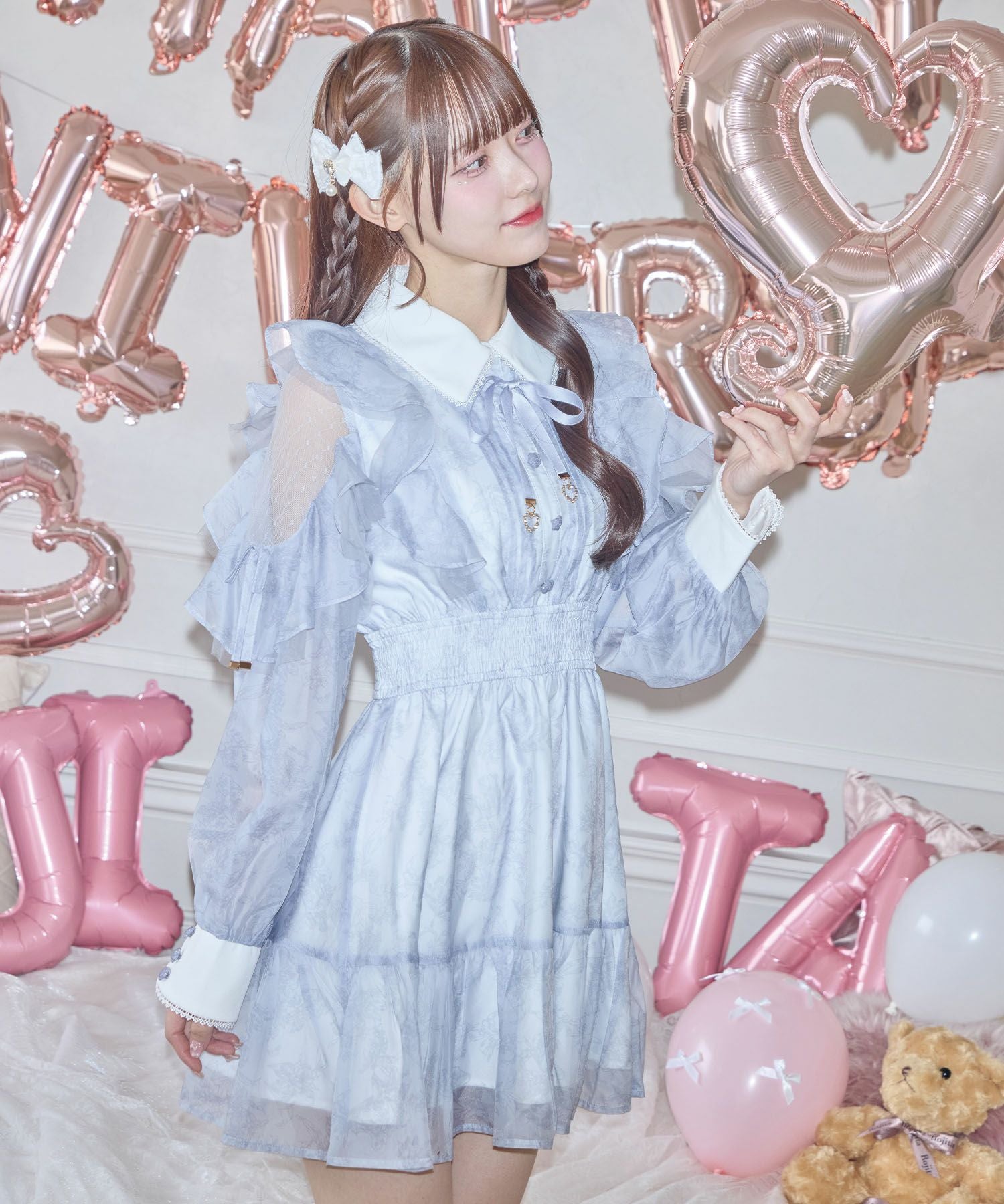 花柄ミニワンピース | Rlab store