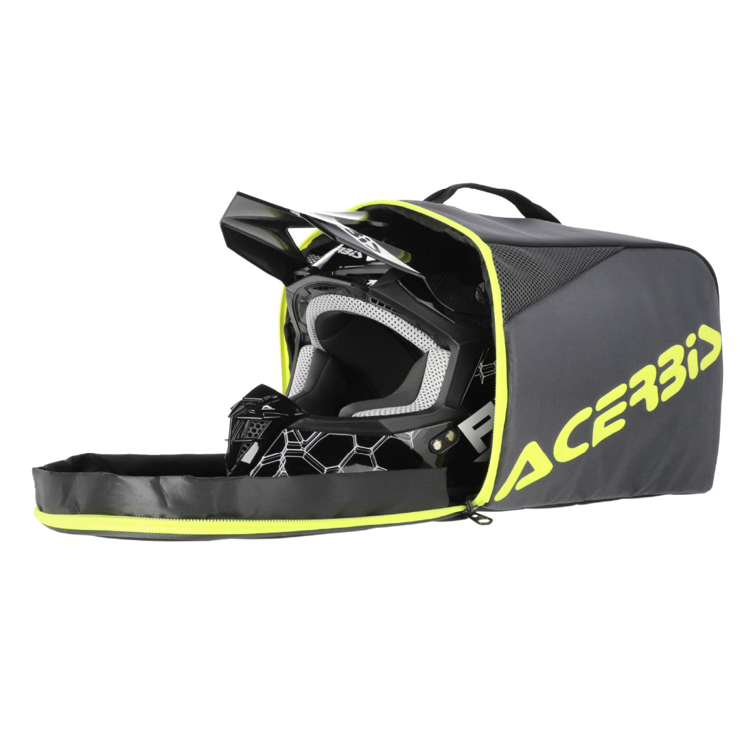 326power ヘルメットバッグ　黒×緑　ブラック　グリーン AC-26134 ヘルメットバッグ X-LINEAR<BR>ACERBIS | ラフ＆ロード