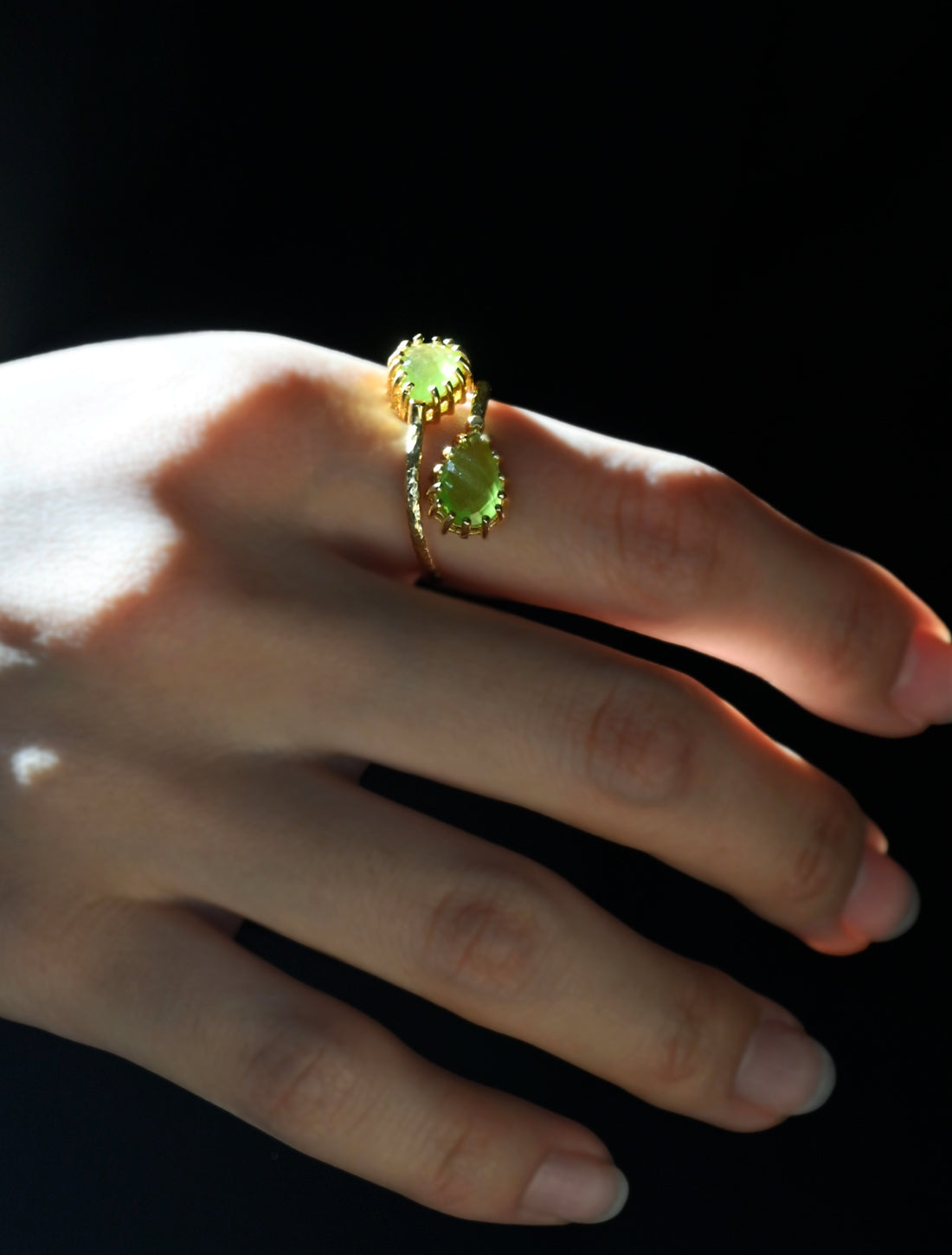 ダブルティアドロップリング