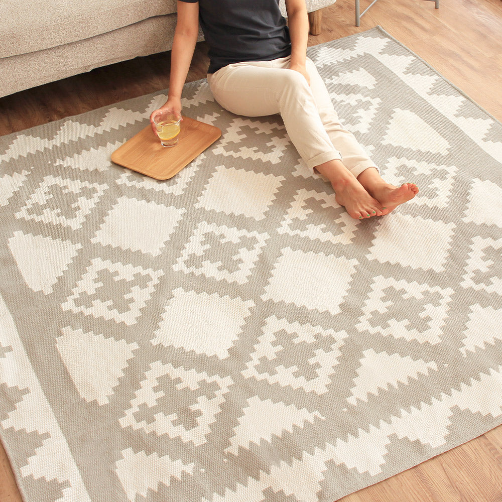 日本製 綿混ラグ タイリー 1～3畳｜洗える 床暖房対応 – 【公式】rugoo