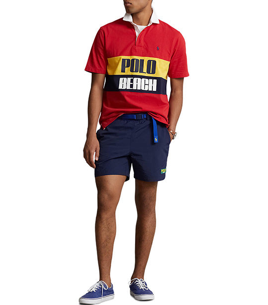 Polo Ralph Lauren Men's Classic Fit Polo Beach Rugby Shirt Red
