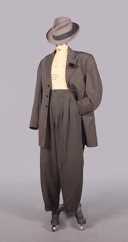 PINSTRIPED ZOOT SUIT, USA, 1940-1945 sold at auction on 18th June