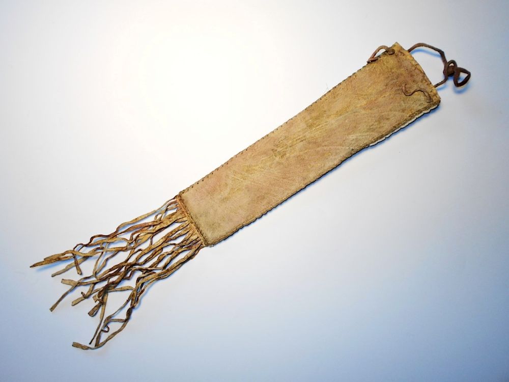 Lakota Sioux Beaded Sheath & Trade Knife 1800's sold at auction on