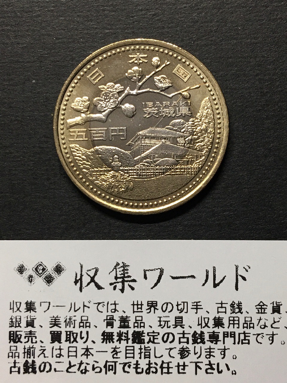 500円バイカラークラッド貨 地方自治法施行60周年記念貨幣 茨城県