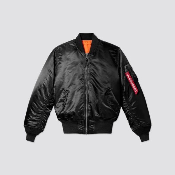 Alpha Industries: Men's Heritage MA-1 Bomber Jacket (Black