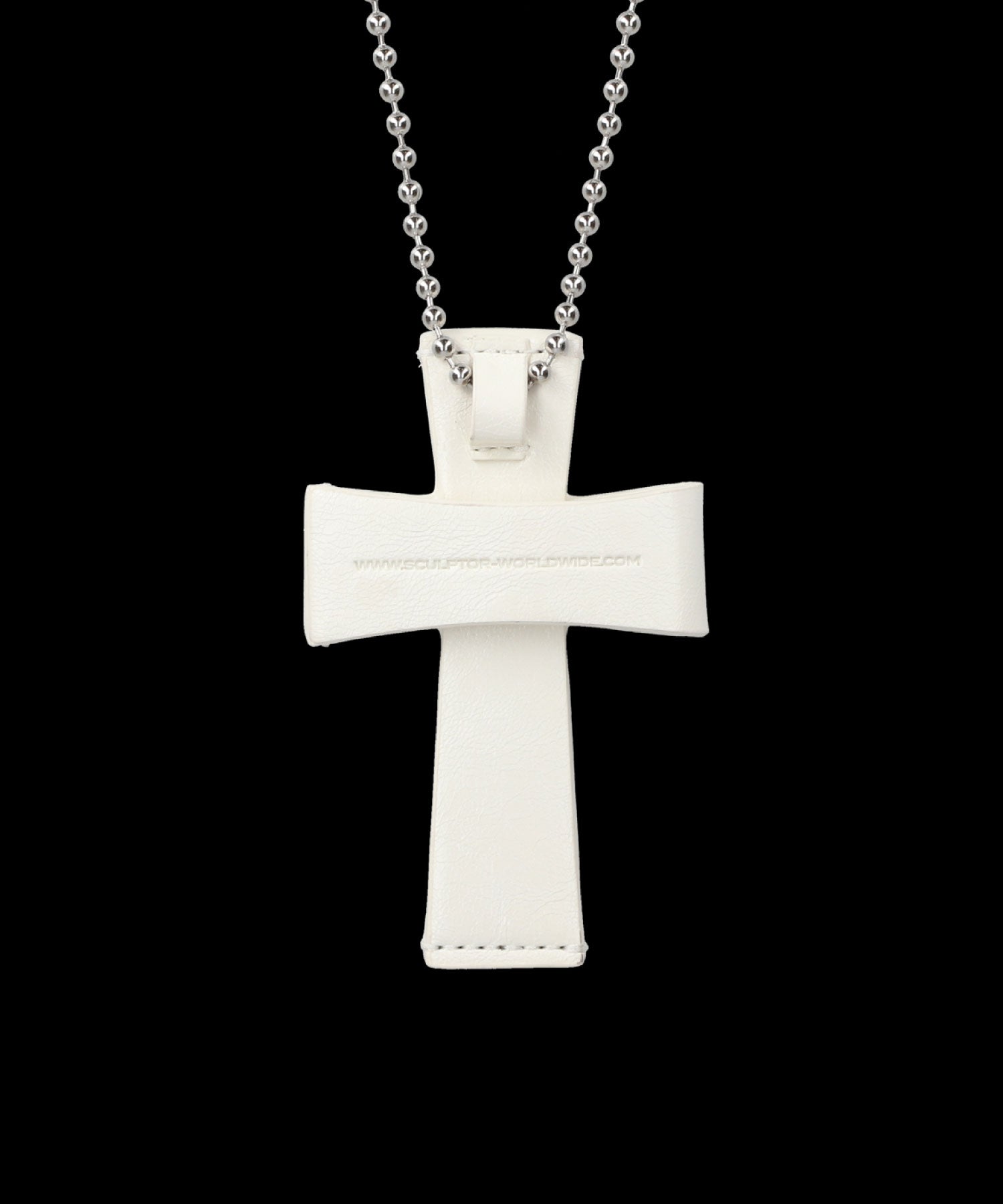 Cross Leather Strap Wallet Ivory – SCULPTOR JAPAN