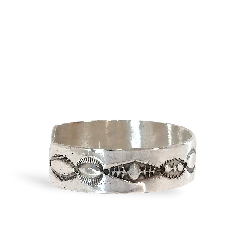 インディアンジュエリー ナバホ スタンプワーク バングル LEONARD