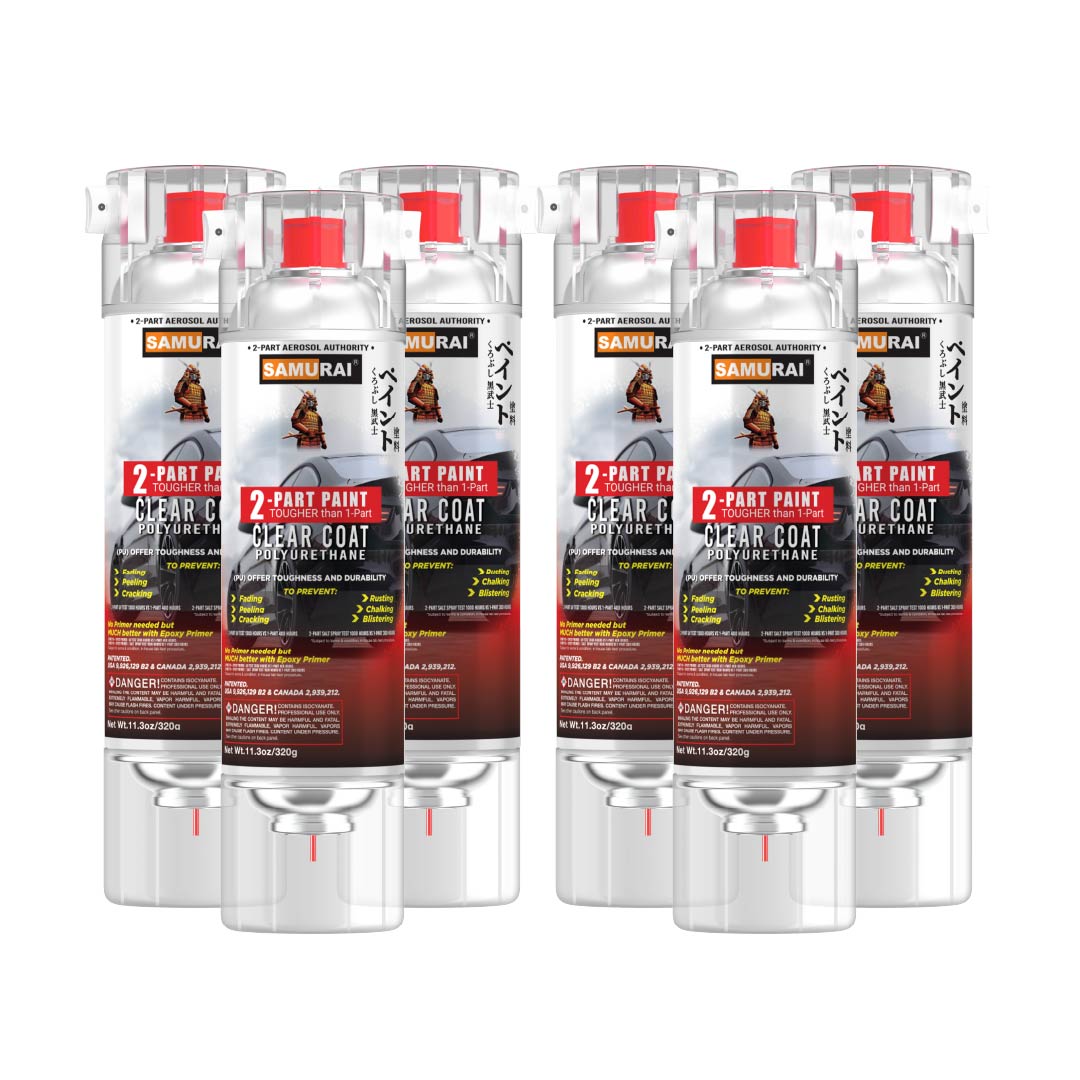 SAMURAI 2-Part Polyurethane (PU) Spray Paint Clear Coat – Samurai