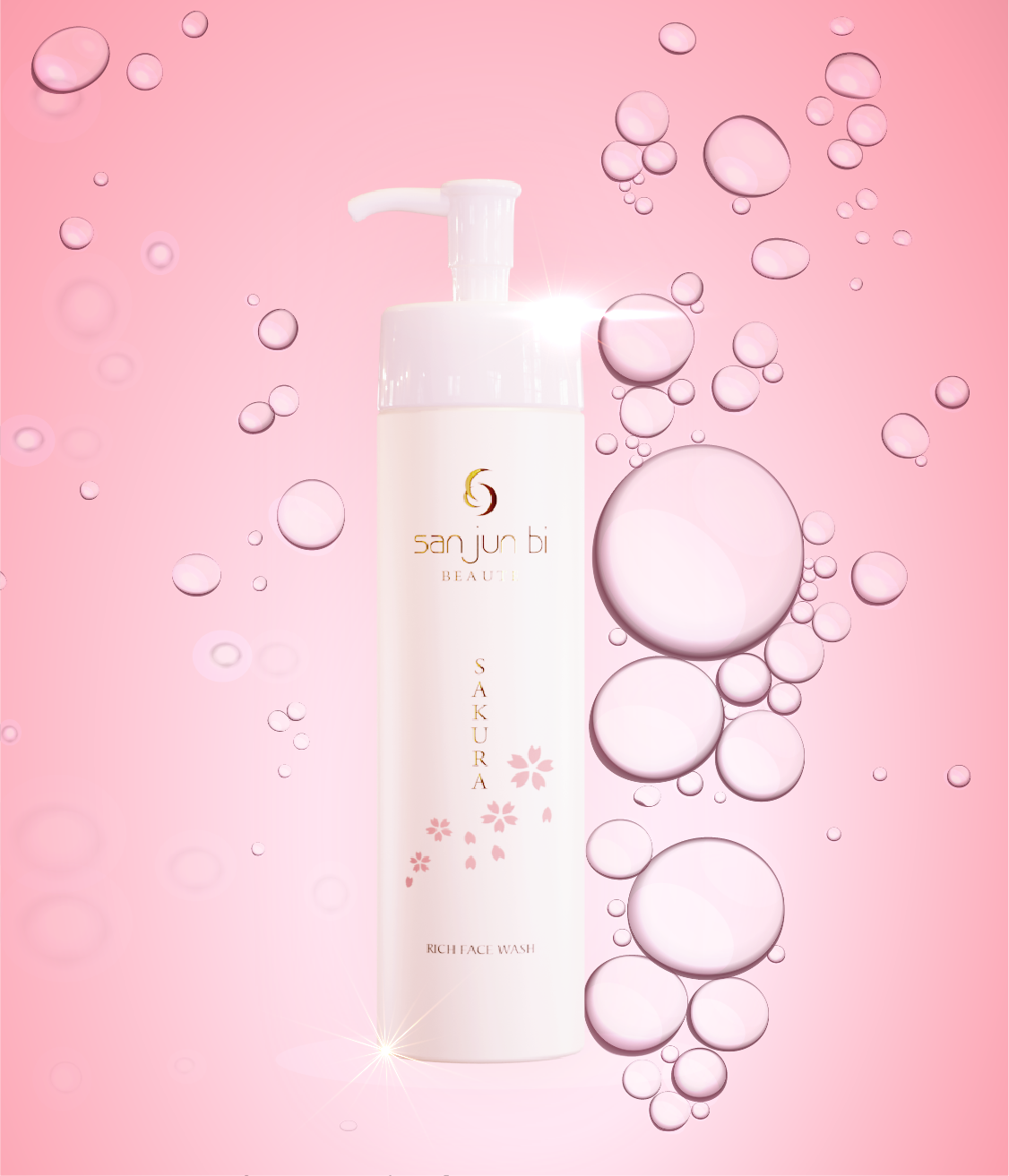 桜リッチフェイスウォッシュ｜三潤美