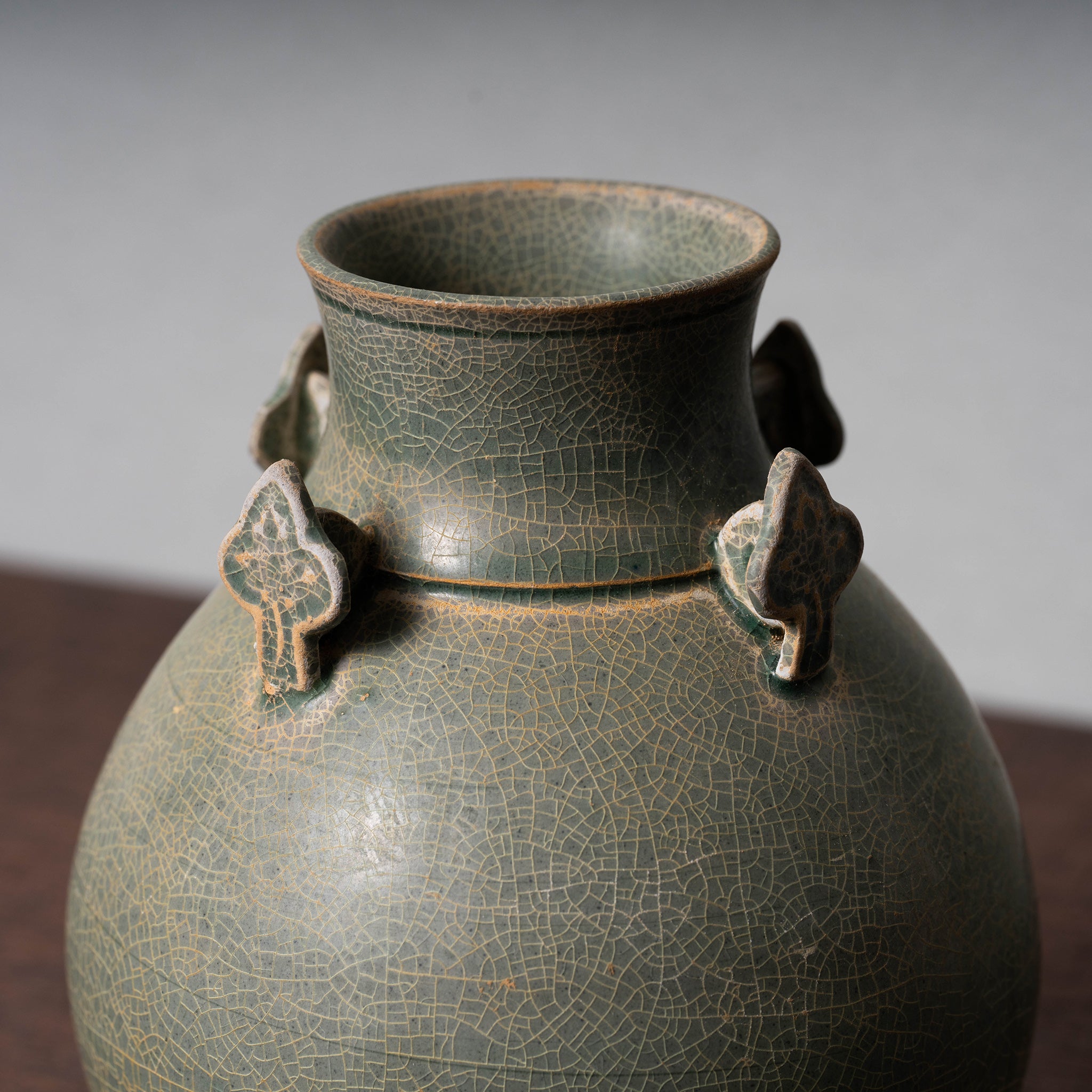 北宋 越州窯 青磁四耳壺 – 燦禾 SANKA