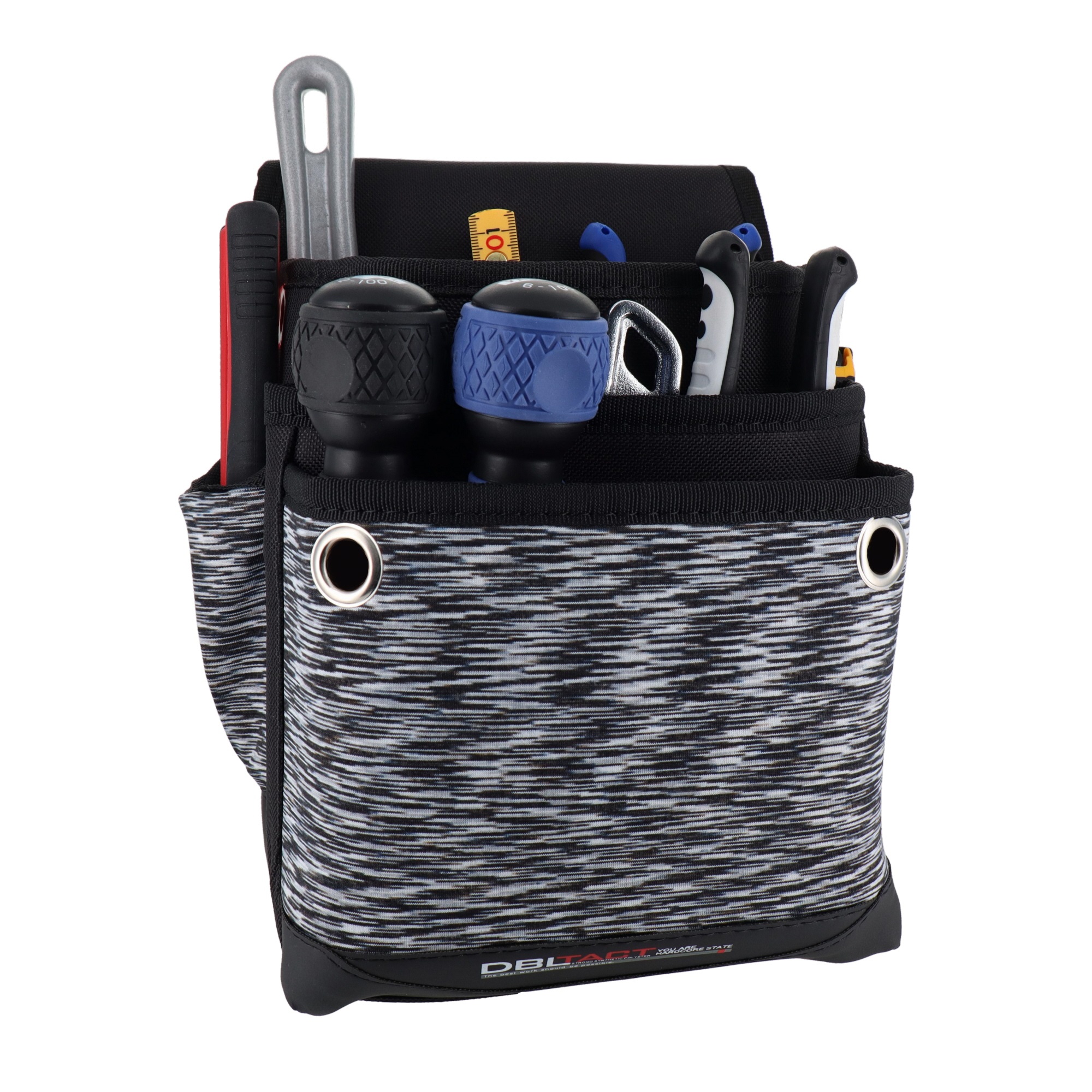 DT-03W-KB 作業ベルト・収納袋 腰袋 腰袋 3段大・ワイド