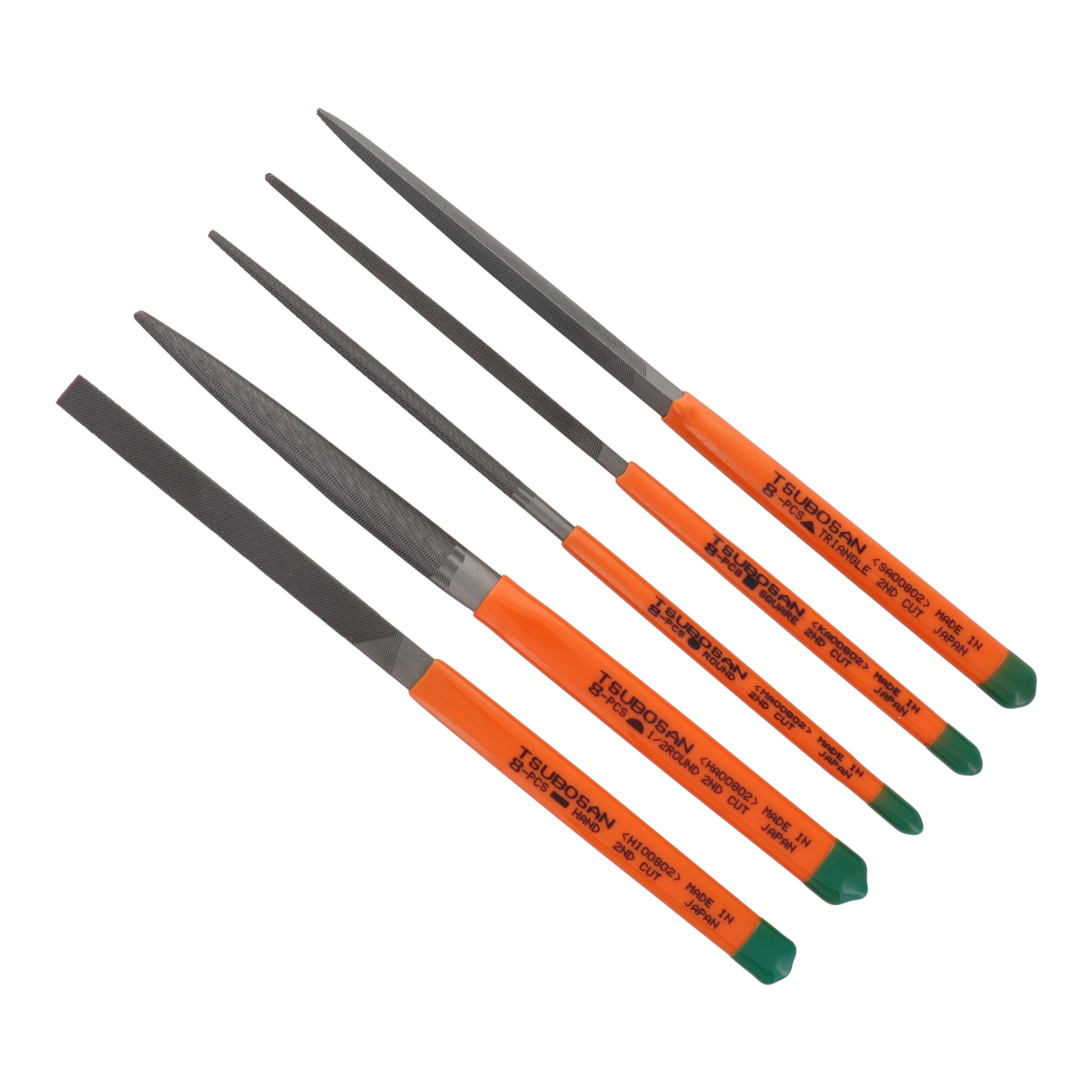 ST-02 切削・研磨 工具 細工ヤスリ 細工用ヤスリ5種セット 中目 5本型