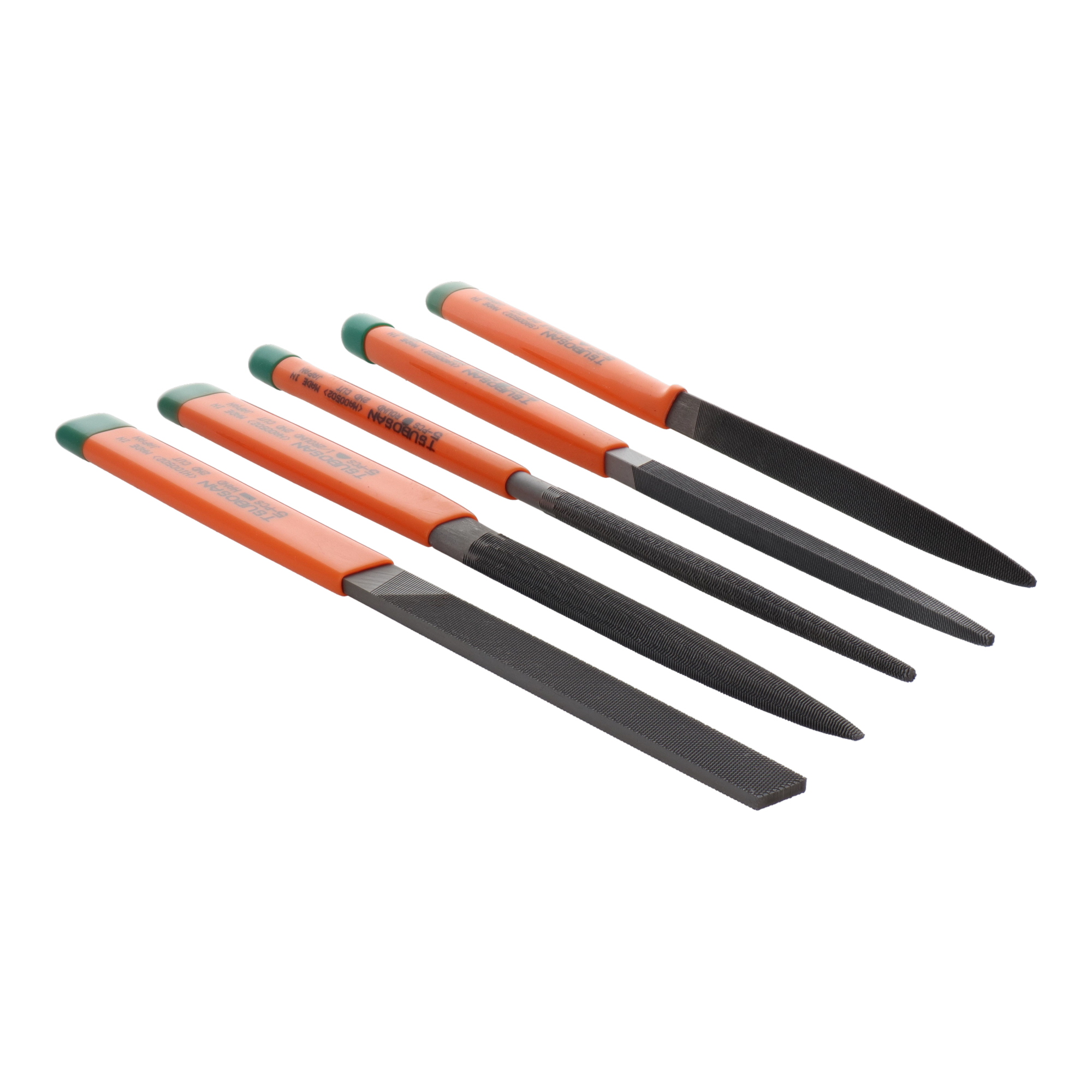 ST-02 切削・研磨 工具 細工ヤスリ 細工用ヤスリ5種セット 中目 5本型