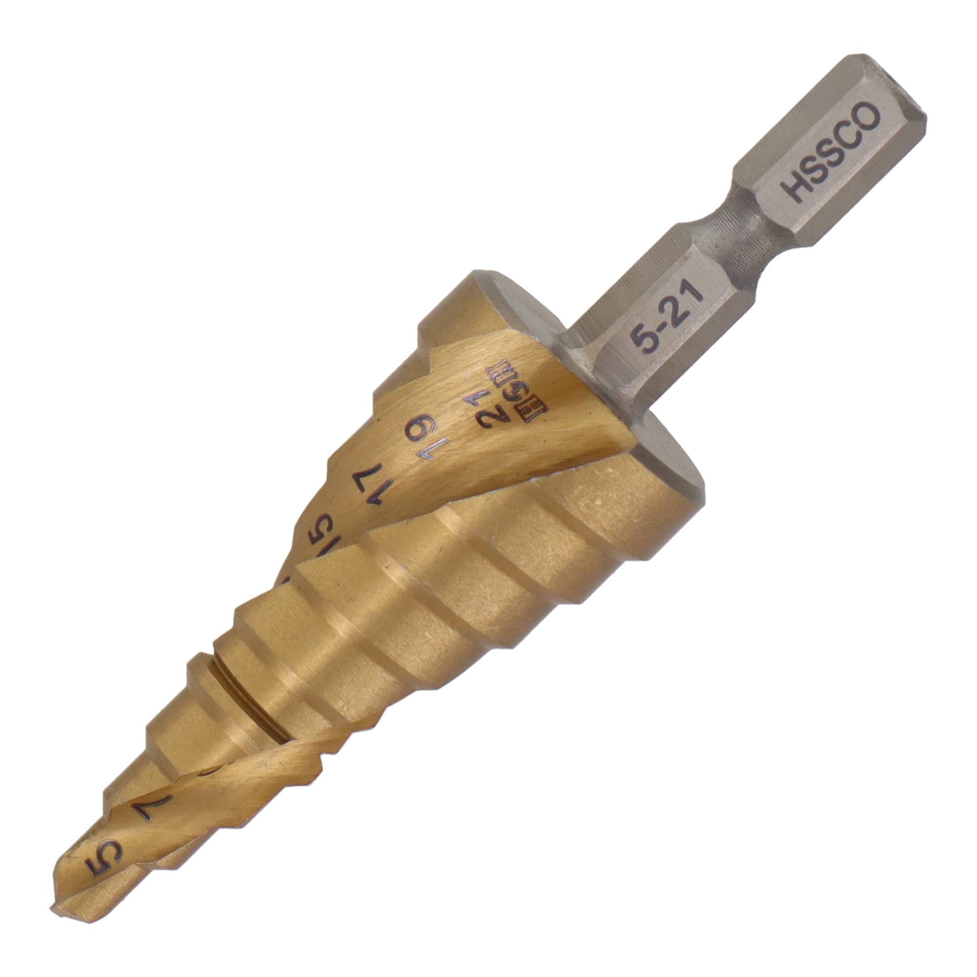 STP-8 穴あけ ステップドリル スパイラル式チタンコーティングステップ