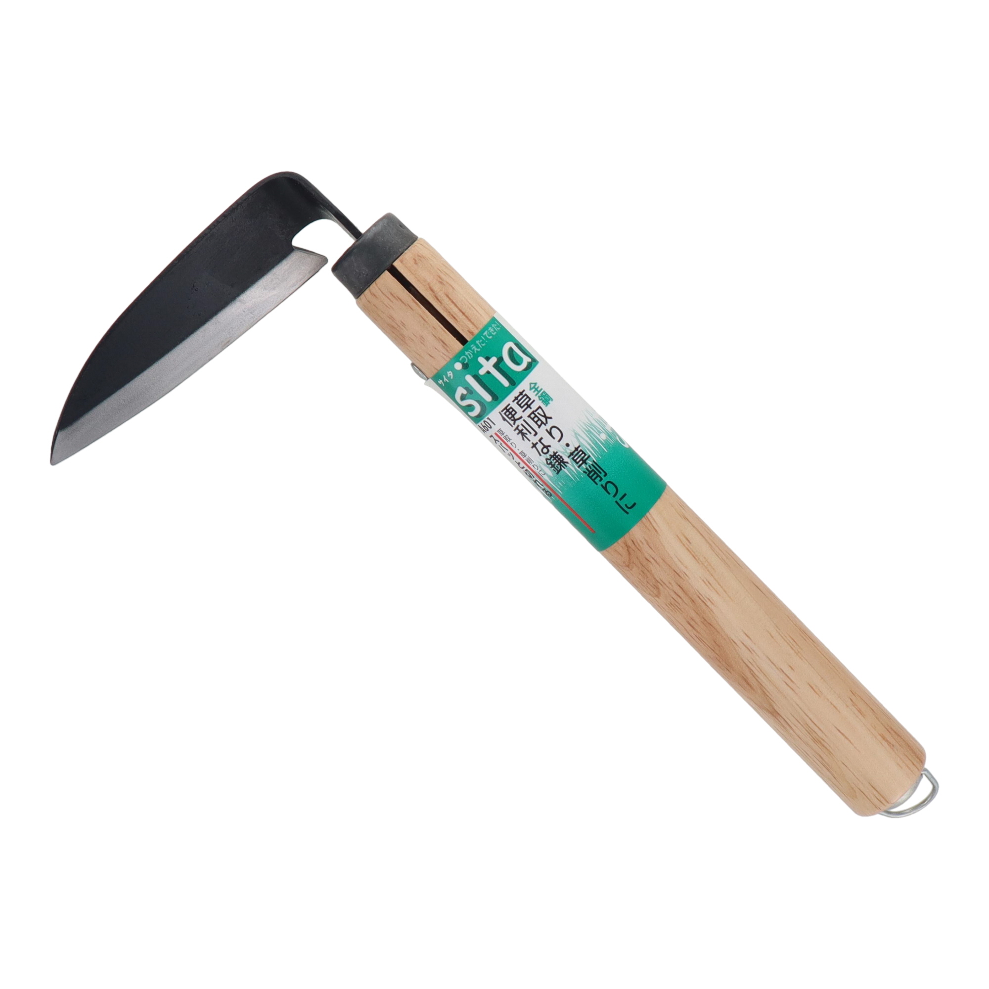 A602 鎌（カマ） 特殊鎌 首長ねじり鎌(全鋼) 環付き｜株式会社 三共