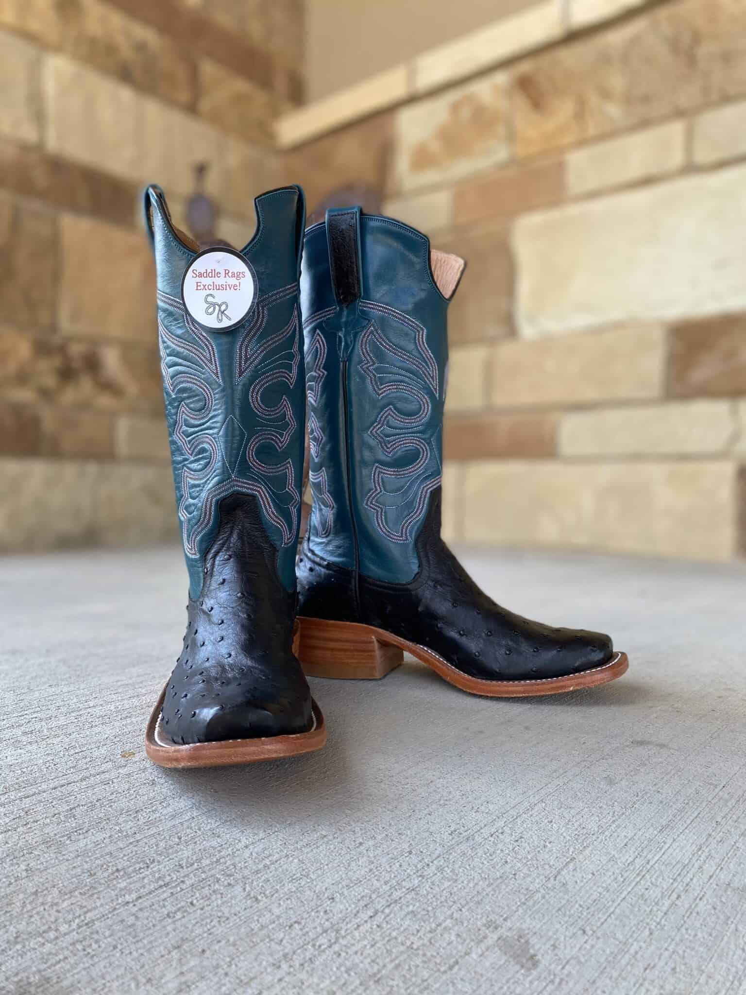 Rios of Mercedes Black Full Quill Men's Boot - FULL WELT - Saddle Rags