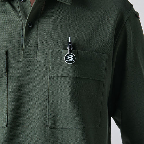 バートル 515 BURTLE 肉厚 長袖ポロシャツ（ユニセックス）【春夏用