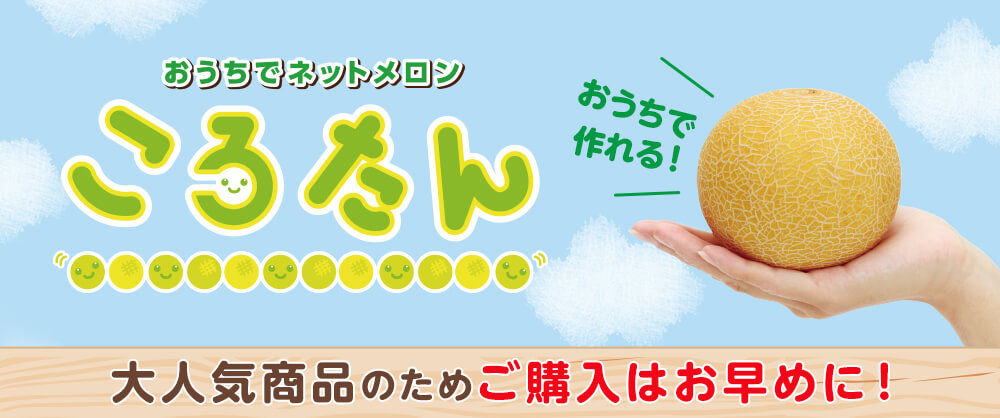 おうちでネットメロン ころたん(R)｜種（タネ）,球根,苗,資材