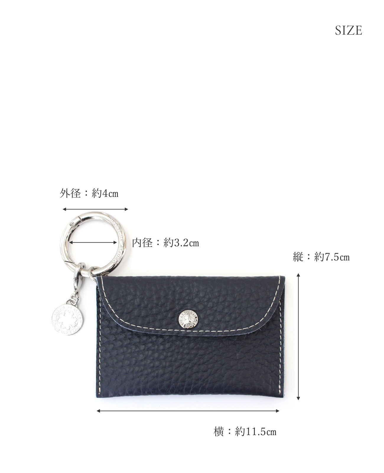 マルチフラップ ミニケース＆チャーム ダブルフェイスレザーVer. 1713-wf