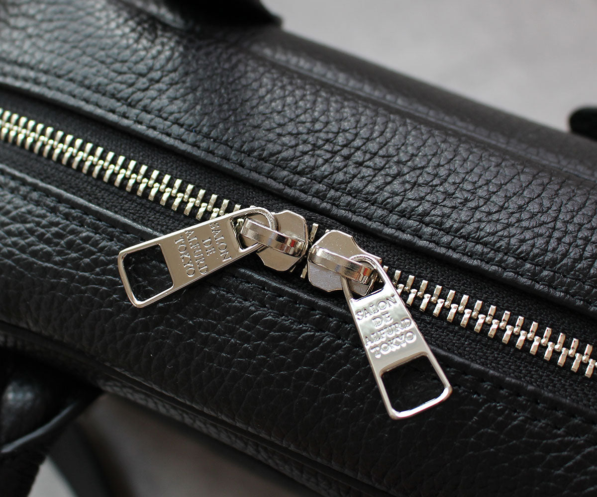 GAIEN 2WAYボストンバッグ Sサイズ イタリアンシュリンク型押しレザー