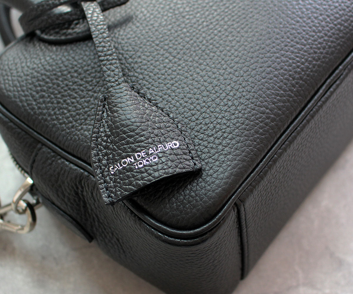 GAIEN 2WAYボストンバッグ Sサイズ イタリアンシュリンク型押しレザー