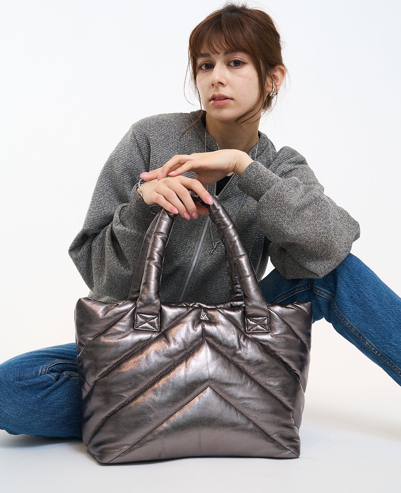 SAロゴ キルティングトート シープレザー 1952