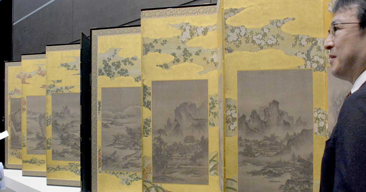高精細な複製屏風を寄贈 九州国立博物館にキヤノンなど | ピックアップ