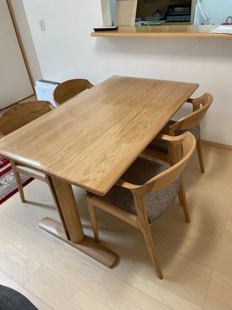 納品事例 ダイニングテーブル DT671 チェア DC354 ナガノインテリア