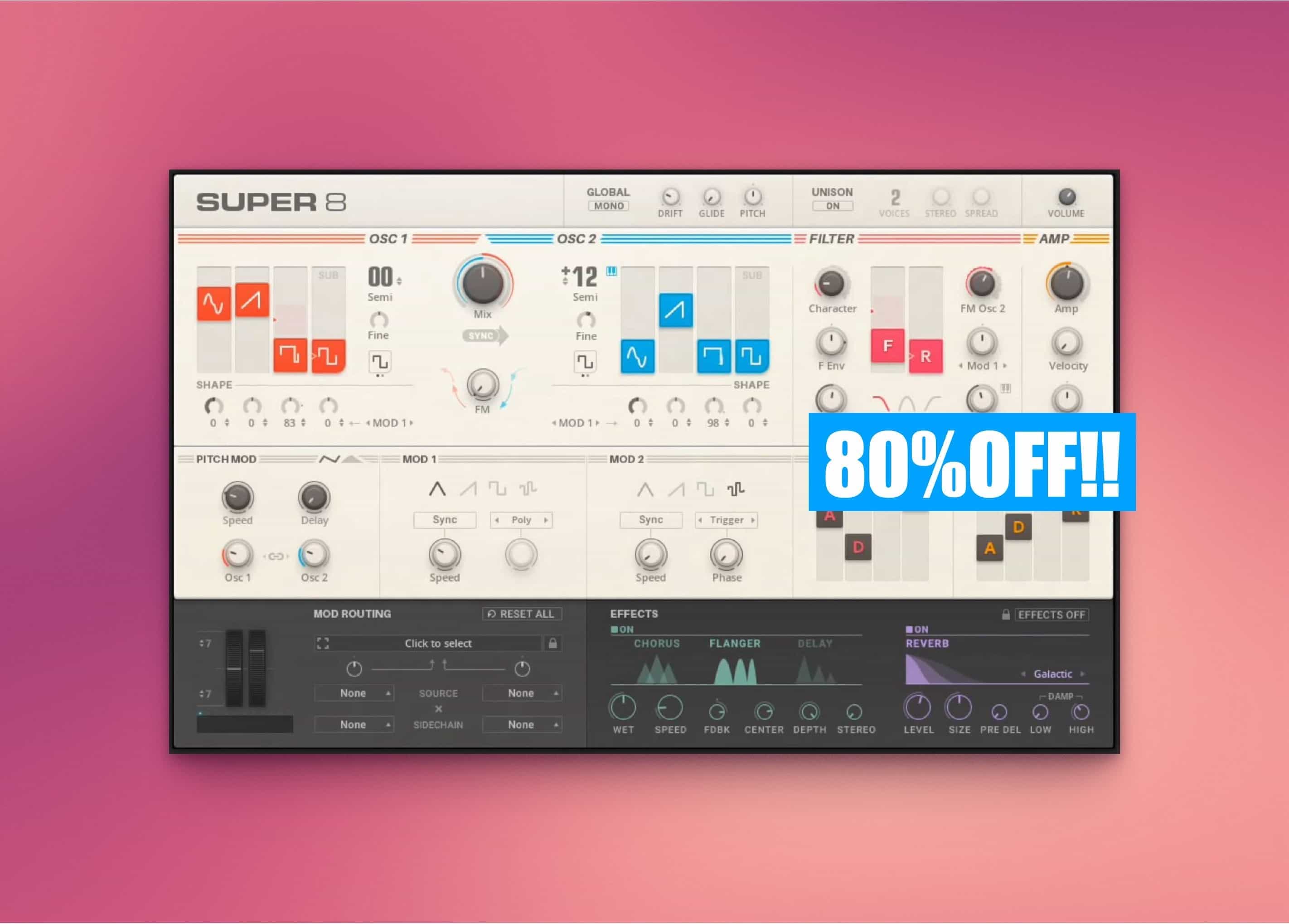 NI『Super 8』クラシックなアナログ・ポリシンセを現代風にアレンジ