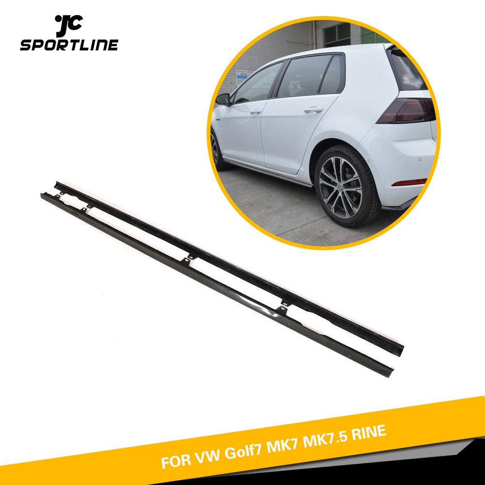 MK7.5 R Carbon Fiber Side Skirts Extension for VW Golf 7.5 R-Line
