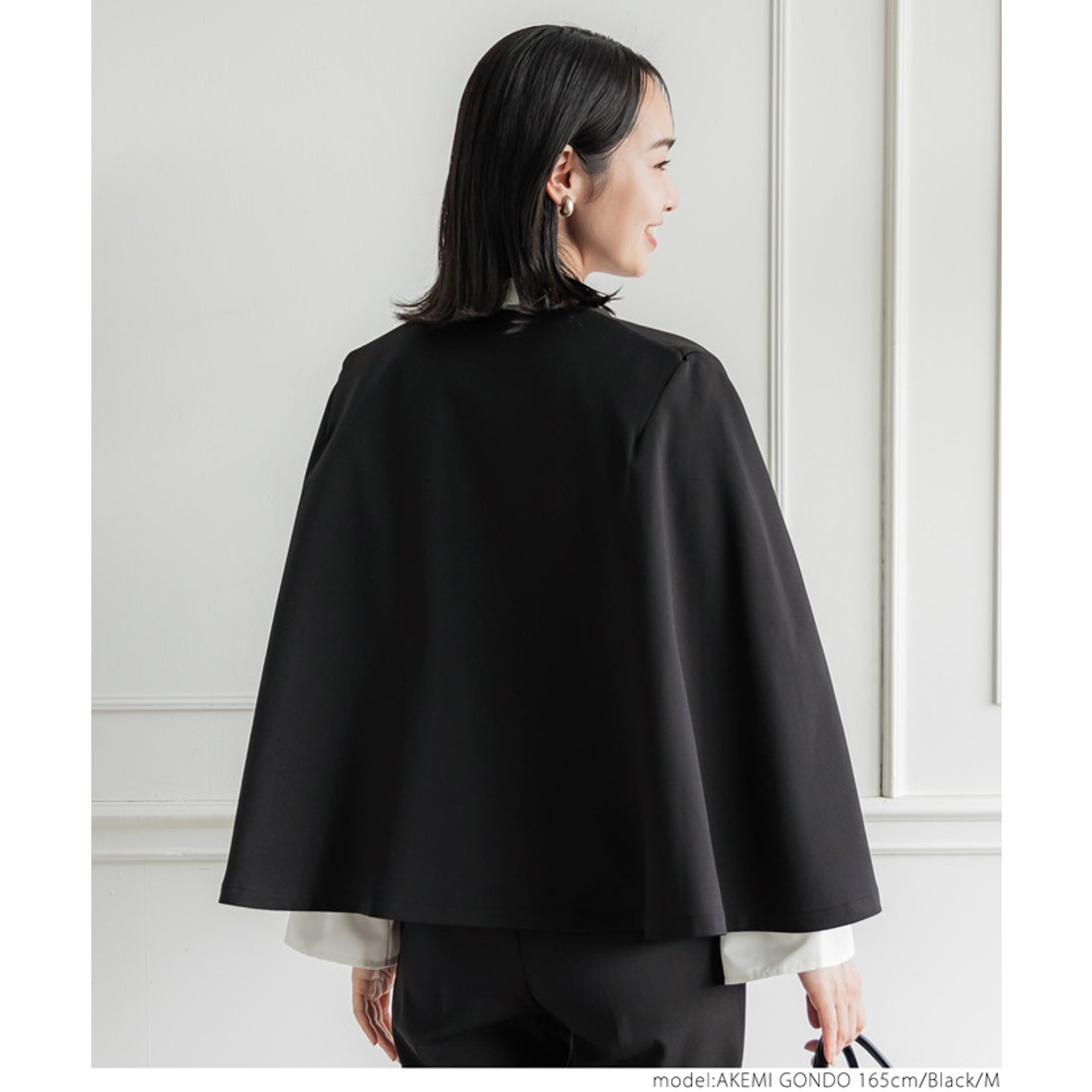 コカ coca マントジャケットセットアップスーツ （Black