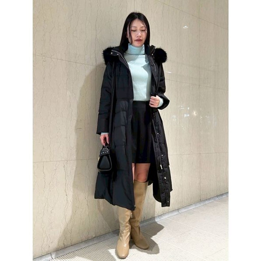 セルフォード CELFORD フードリボンロングダウンコート （IVR