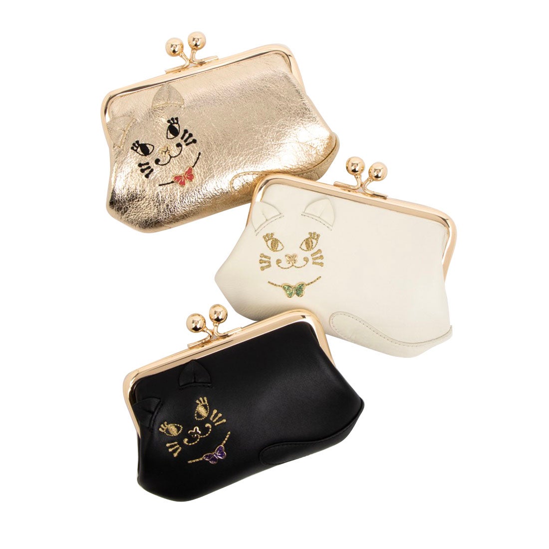 アナスイ ANNA SUI TITIソフト 口金ミニ財布 （アイボリー） -人気