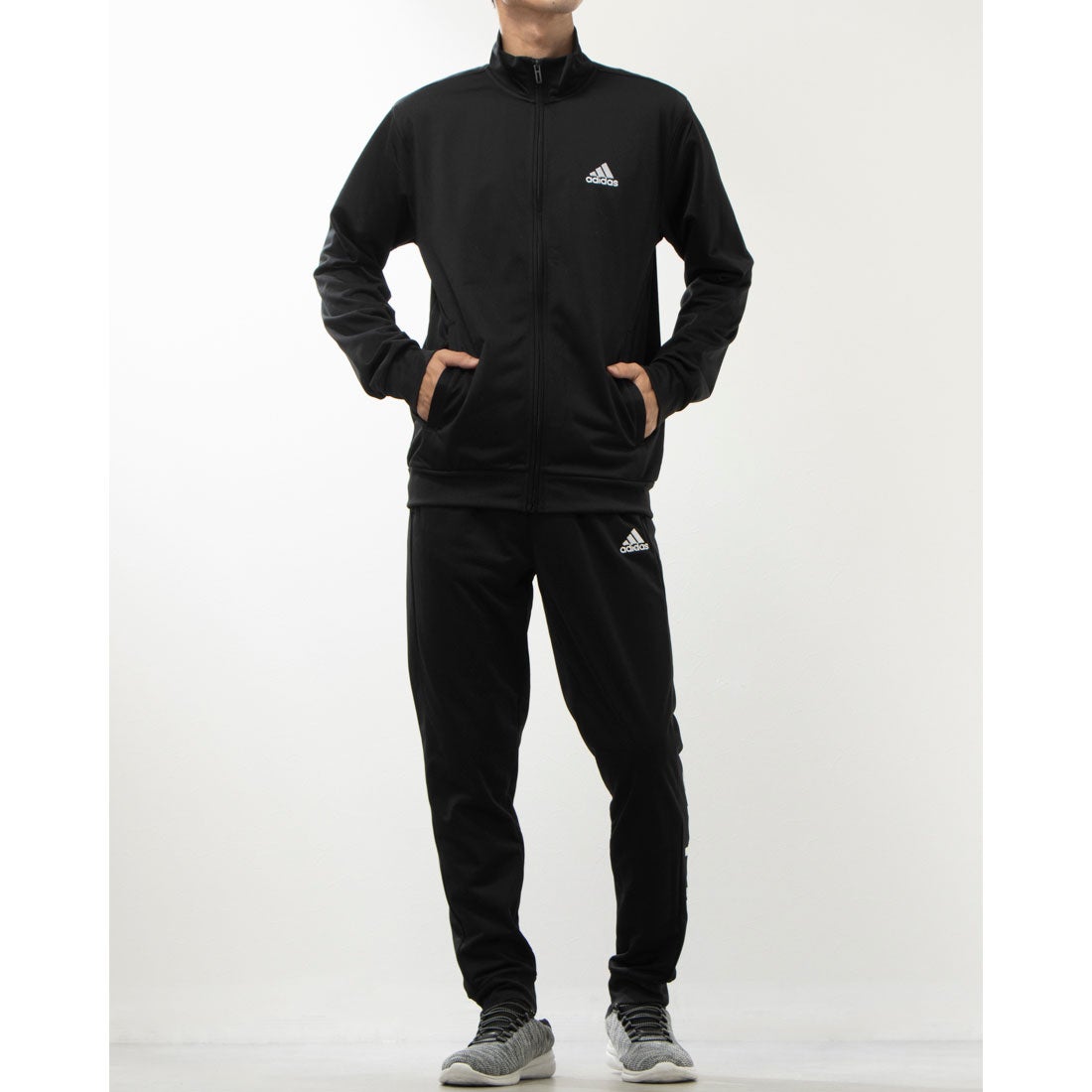 アディダス adidas メンズ ジャージ上下セット リニアロゴ トリコット